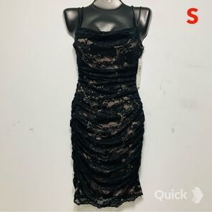 S - NWT Jump Juniors' Lace Shirred Mini Dress